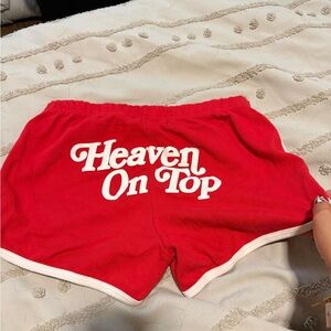 Zach Bryan Heaven On Top Red Women's Shorts